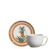 Conjunto de xicaras de cha 6pcs pineapple natural porto brasil