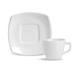 Conjunto de xícaras de cha 6pcs square branco porto brasil