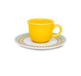 Conjunto de Xícaras para Café com 12 Peças Floreal Bilro Oxford