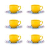 Conjunto de Xícaras para Cafezinho com Pires 12 Peças Harmony - Oxford - Oxford sc