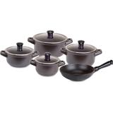 Conjunto Duo 5 Pcs - Preto - Ceraflame