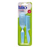 Conjunto Escova E Pente De Cabelo Bebe Lillo AZUL