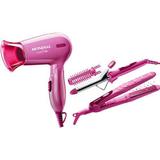 Conjunto Especial Beauty Infinity Mondial KT 54 - Secador + Escova Modeladora + Prancha Alisadora Rosa