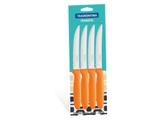 Conjunto facas chur 12 pcs ipanema laranja laminas de aco inox e cabos de polipropileno tramontina
