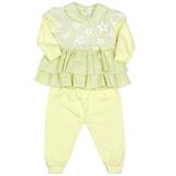 Conjunto Floral Com Babadinho 2 Peças - Paraiso