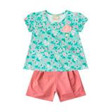 Conjunto Florido P ao 3 - Milon