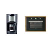 Conjunto Forno Elétrico de Embutir 50L e Cafeteira Elétrica 25 Xícaras 127V Fischer Preto
