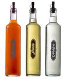 Conjunto Galheteiro Quadrado 500ml - 3 Potes - Preto - Black (Pimenta/Azeite/Vinagre) - Vetrolar
