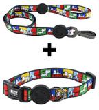 Conjunto Guia e Coleira para Cachorro Snoopy Quadrinho Zooz Pet (Modelo Zee Dog)