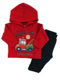 Conjunto infantil bebê menino moletom peluciado inverno com capuz roadside assistence - kyly