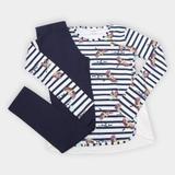 Conjunto Infantil Elian Listrado Passáros