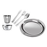Conjunto Infantil em Inox 6 Peças Animais Euro