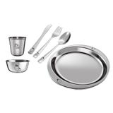 Conjunto Infantil em Inox 6 Peças Frutas Euro