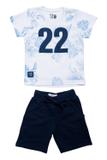 Conjunto Infantil Fbr Branco E Azul - Avenida