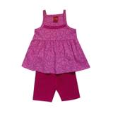 Conjunto infantil menina com estampa de corações - Kyly