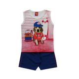 Conjunto infantil menino com estampa de cachorro - Kyly