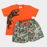 Conjunto Infantil Up Baby Dinossauro Masculino