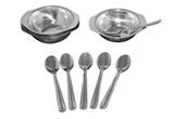 Conjunto Inox para Sobremesa com 6 Taças e 6 Colheres BZ59-1 Metalúrgica Boz