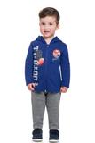 Conjunto Jaqueta Moletom Infantil Menino Azul - Brandili