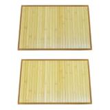 Conjunto Jogo Americano Bambu - Cru - Mimo Style
