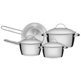 Conjunto Jogo Panelas 4 Peças Allegra Inox Fundo Triplo Tramontina