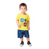 Conjunto Kids Iniciar O Jogo Amarelo - Alenice