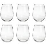 Conjunto Kit 6 Copos Vidro Transparente 470 ml Casa Cozinha - Paiva