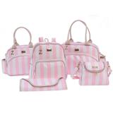 Conjunto Kit Bolsa Maternidade Unissex Luxo Elegance Bege 05 Peças - Sônia enxovais