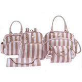 Conjunto Kit Bolsa Maternidade Unissex Luxo Elegance Bege 05 Peças - Sônia enxovais