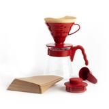 Conjunto Kit Hario V60 Vermelho
