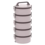 Conjunto Marmita Termoprato 5 Peças Tekcor 1.5L Bege Soprano