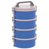 Conjunto Marmitex Termoprato 4 Peças Azul Tekcor Soprano