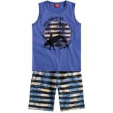 Conjunto Menino Praiano Azul - Kyly