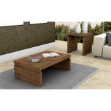 Conjunto Mesa de Centro Adria TB25 com Mesa de Canto Adria TB26 Dalla Costa Nobre