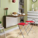 Conjunto Mesa Dobrável e 2 Banquetas Siena Móveis