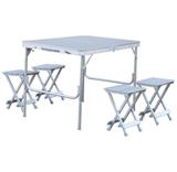 Conjunto Mesa e 4 Cadeiras Dobráveis Royal - Nautika
