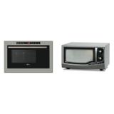 Conjunto Microondas de Embutir 25L e Forno Elétrico 44L 220V Fischer Cinza