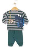Conjunto moletinho inverno Tilesul cinza/verde