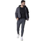 Conjunto moletom aberto suffix canguru com bolso e capuz