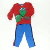 Conjunto Moletom Dino Friend Interativo Vermelho Vermelho/Azul - ByGus