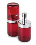 Conjunto p/ Banheiro Duo Lavabo 2pcs Acquaset Vermelho Forma