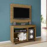 Conjunto Painel e Rack Java Para Tvs de 37 Pol Cinamomo - Moveis bechara