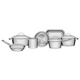 Conjunto Panelas 7 Peças Inox Allegra Tramontina Fundo Triplo Espessura 0,5 mm