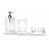 Conjunto para Banheiro Platinum 3 Peças Transparente Harman - Art home