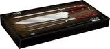 Conjunto para Churrasco 3 peças Faca 8, Garfo e chaira em aço Inoxidável e Cabo em Madeira Steel - Mor