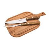 Conjunto para Churrasco 3 Peças Natural Polywood - Tramontina