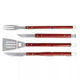 Conjunto para Churrasco 4 Peças Cabos Compridos - Mor