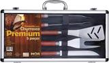 Conjunto para Churrasco Premium 5 peças com Maleta Mor