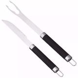 Conjunto para churrasco rubber black 2 peças - mor