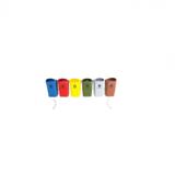 Conjunto para Coleta Seletiva com 06 cestos - 50 Lt's - ST11 - Jsn